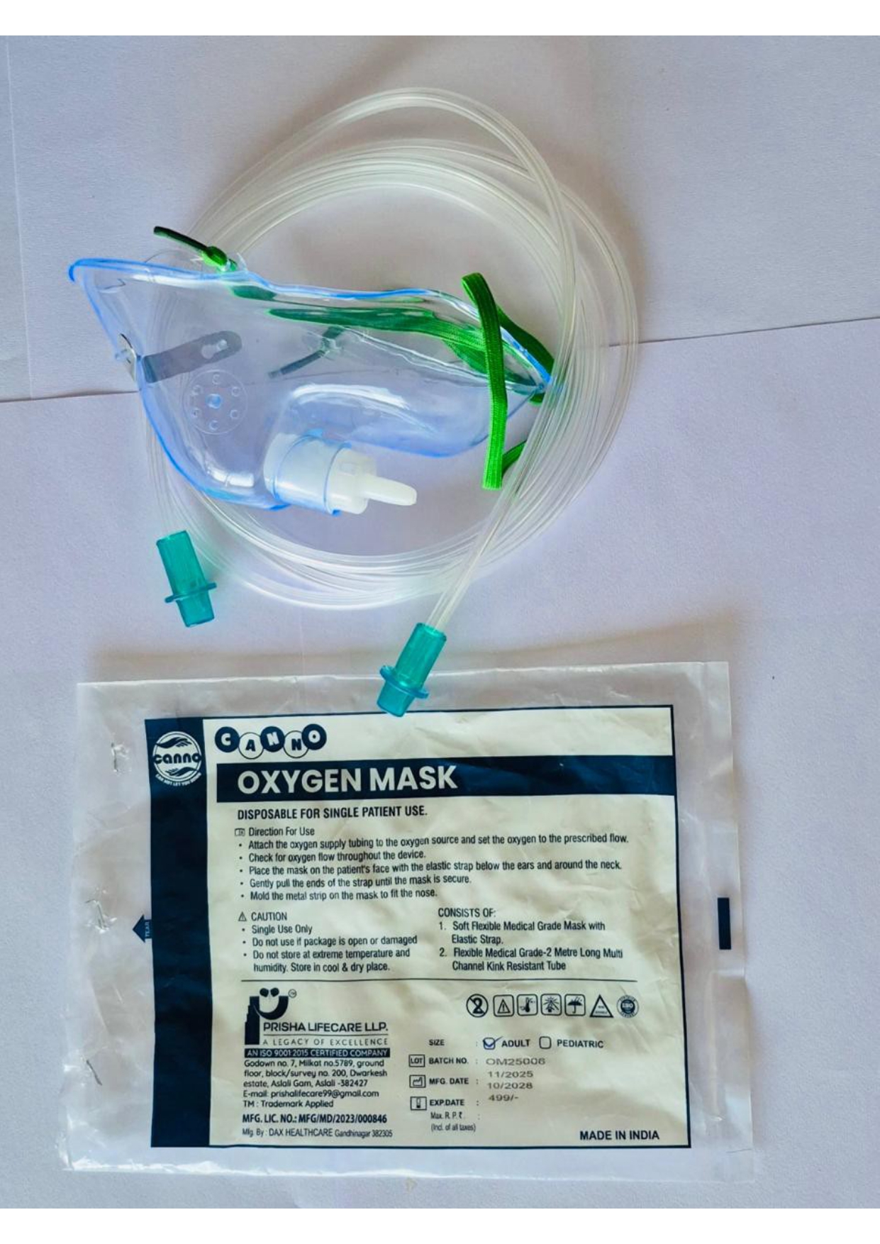 Oxygen Mask Adult